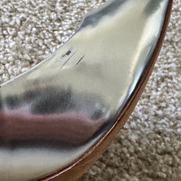 Coach heels, silver, size 8 - Picture 8 of 13